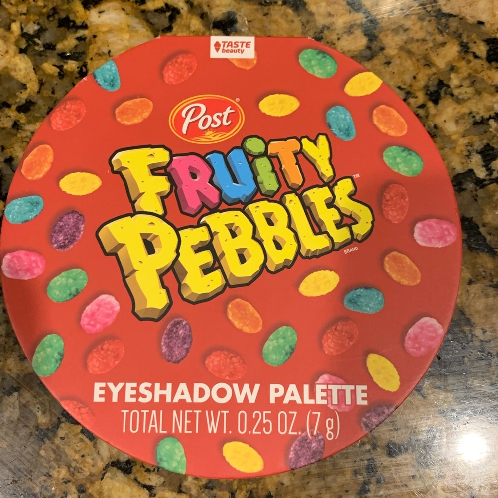 Fruity Pebbles eyeshadow palette. 9 different shades. Built in mirror. New!